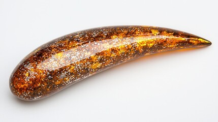 Amber Gemstone, teardrop shape, studio shot, possible for jewelry design