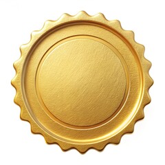 gold stamp wax isolated on white background
