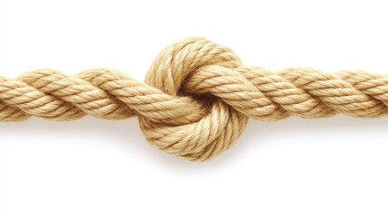 Fototapeta premium A close-up of a strong rope knotted tightly around a bulky item.