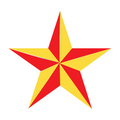 red gold star