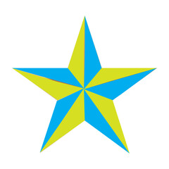 blue green star