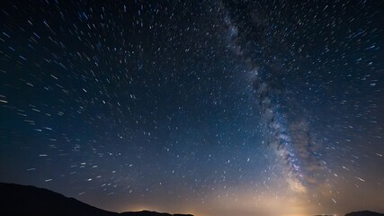 Naklejka premium Ultra-fine particles emit a soft glow, resembling twinkling stars in a silent night