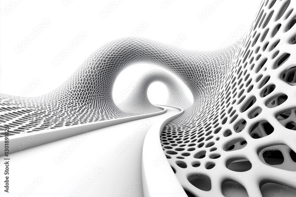 Poster modern abstract honeycomb mosaic pattern in white background with polygonal design elements