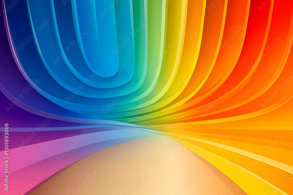 Poster abstract background - colorful spectrum design