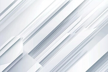 Obraz premium Abstract geometric pattern with overlapping diagonal lines in shades of white