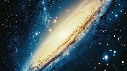 Spiral Galaxy in Cosmic Depth