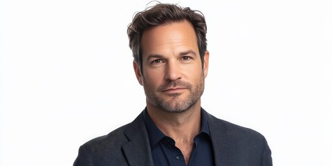 Confident Businessman Portrait Against a Clean Background
