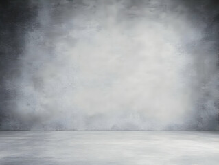 Fototapeta premium Abstract Background Gray Concrete Wall Floor Texture Empty Room Studio