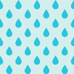 Rain Dance Rhythm in Blue Seamless Pattern