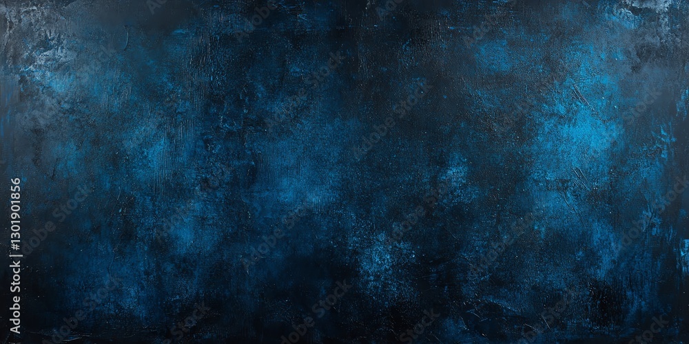 Poster dark abstract background with shades of blue and texture adding depth and contrast