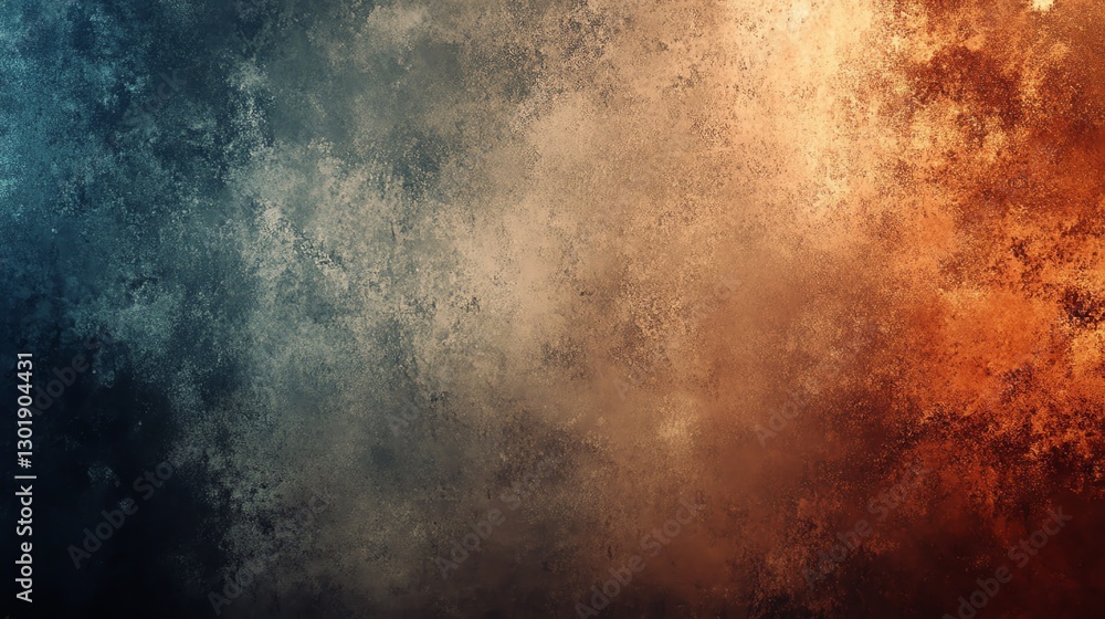 Poster colorful texture blends representing a gradient composition with warm and cool tones in an abstract 