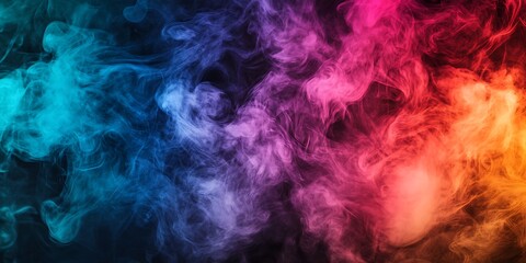 Obraz premium colorful smoke in the sky