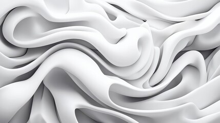 Fototapeta premium Abstract Swirling White Fabric Texture