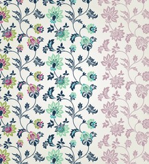 wedding card design, traditional paisley floral pattern , royal India	