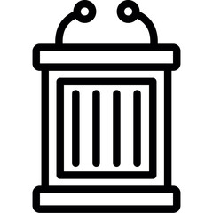 Witness Stand Icon