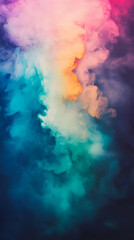 Naklejka premium Abstract Background Illustration Colorful Smoke Art Design