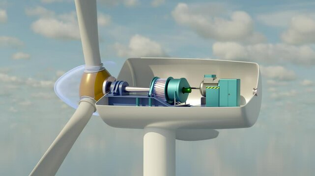 Detailed structure of a wind power plant
