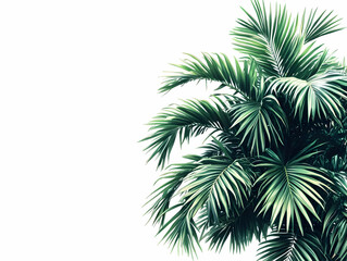 Naklejka premium Photo Tropical Palm Leaves Green Nature Summer