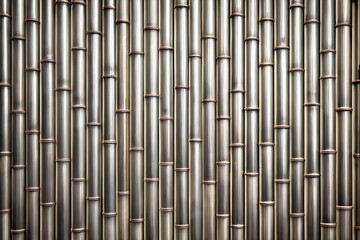 Fototapeta premium Bamboo wall Metallic background for advertising glossy texture modern design reflective surface industrial style polished pattern sleek finish contemporary backdrop futuristic milkyhexddway copy space