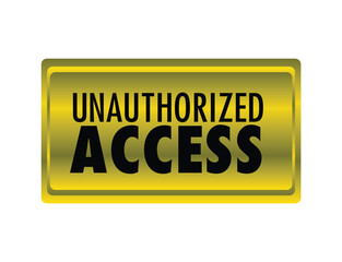 Unauthorized Access Icon  Royalty-Free Vector Image on White Background