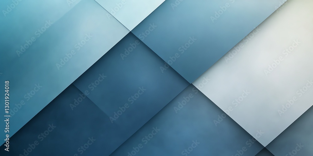 Poster modern geometric patterns in shades of blue and gray create a calming visual effect for creative des