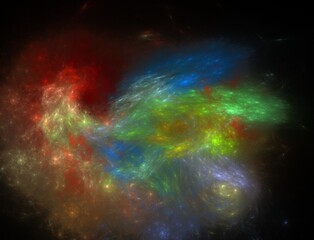 Imaginatory fractal abstract background Image