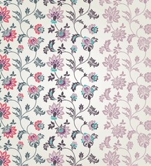 wedding card design, traditional paisley floral pattern , royal India	