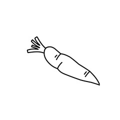 carrot line doodle