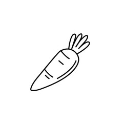 carrot line doodle