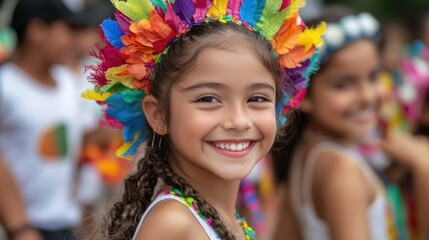 Joyful celebration: Colombia honors Children's Day with excited kids enjoying festivities, smiles, and traditions, embracing happiness, unity, and the importance of nurturing youth in a vibrant.