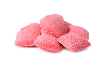 Pile of rat poison isolated on white