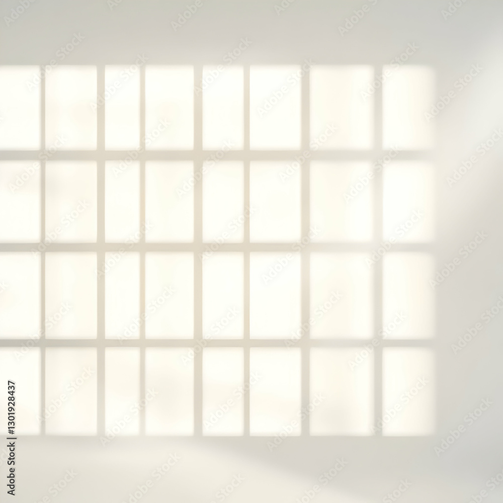 Poster abstract background - soft light through window panes