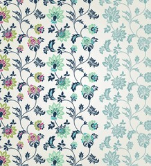 wedding card design, traditional paisley floral pattern , royal India	