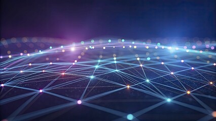 An abstract concept of real-time global AI collaboration, visualized as interconnected light pulses.