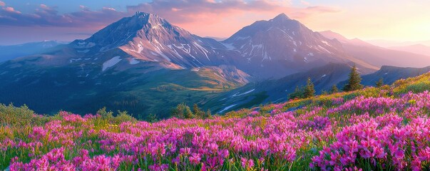 Majestic Mountain Landscape at Dawn