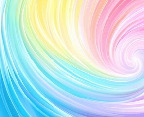 A vibrant swirl of pastel colors creates a soothing and dynamic abstract pattern, blending soft hues of blue, pink, and yellow.