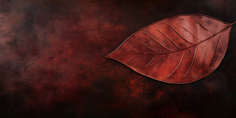 Abstract Background Illustration Red Leaf Texture Dark Moody Autumn Fall
