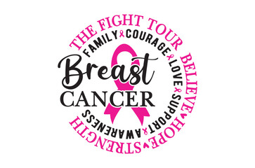 Breast cancer the fight svg, Breast Cancer SVG And T-shirt Design Bundle, Pink October Ribbon
, Cancer Survivor dtf, Fight Quote Sublimation, Breast Cancer Awareness, Breast Cancer Warrior TShirt