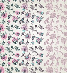 wedding card design, traditional paisley floral pattern , royal India	