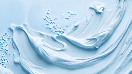 Flowing blue waves creating an abstract and serene visual experience.