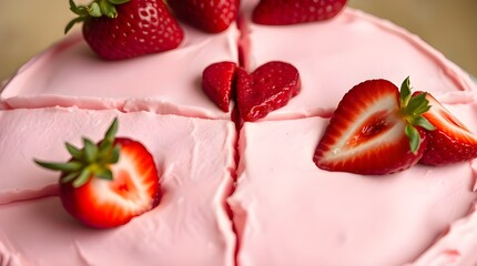 chocolate cake with strawberries
