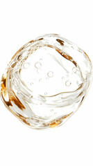 Abstract Background Liquid Splash with Bubbles Photo