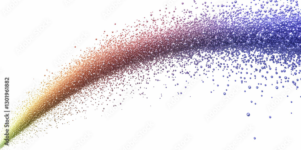 Aufkleber abstract background illustration - colorful particle stream