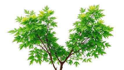 Acer laevigatum var. laevigatum: An Ornamental Tree with Vibrant Green Leaves and a Smooth, Silver-Grey Bark