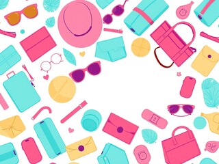 Art Deco Travel Chic: Pastel Accessories for the Modern Jet-Setter