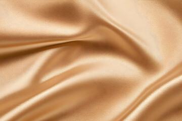 Obraz premium Photo - Golden Silk Drapes and Folds Background