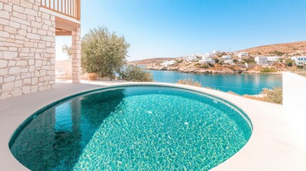Mediterranean Villa Infinity Pool  Coastal Luxury  Sea View