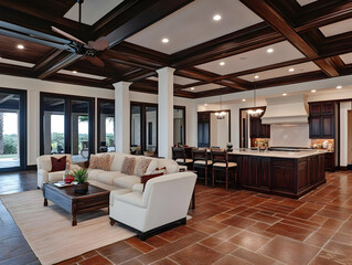 Photo - Luxury Home Interior Design Living Room Kitchen