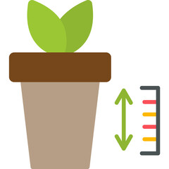 Plant Growth Chart Icon