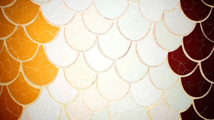 Elegant Gold   Hues Scallop Pattern Background